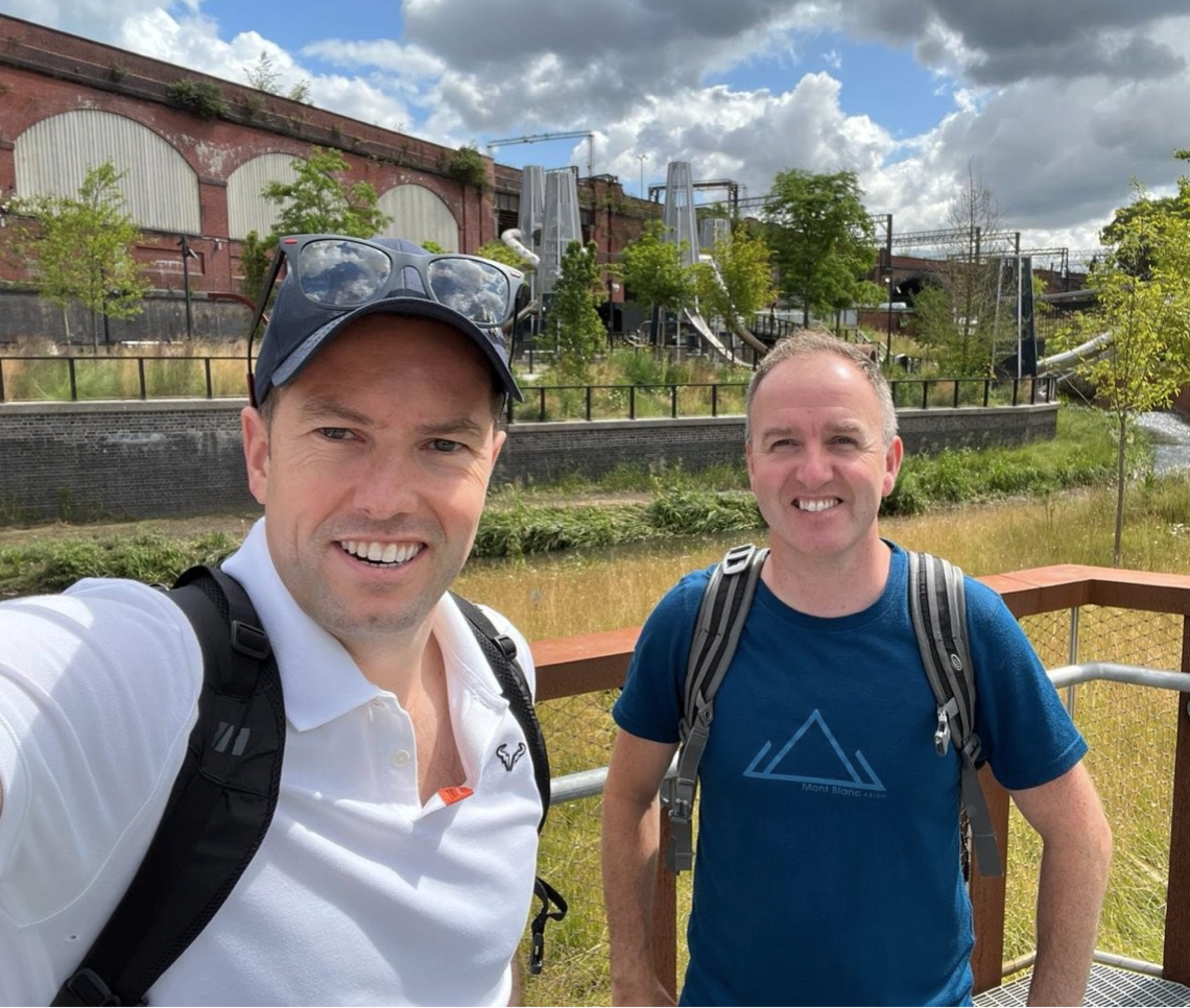 Neil and Rob visit a canal.